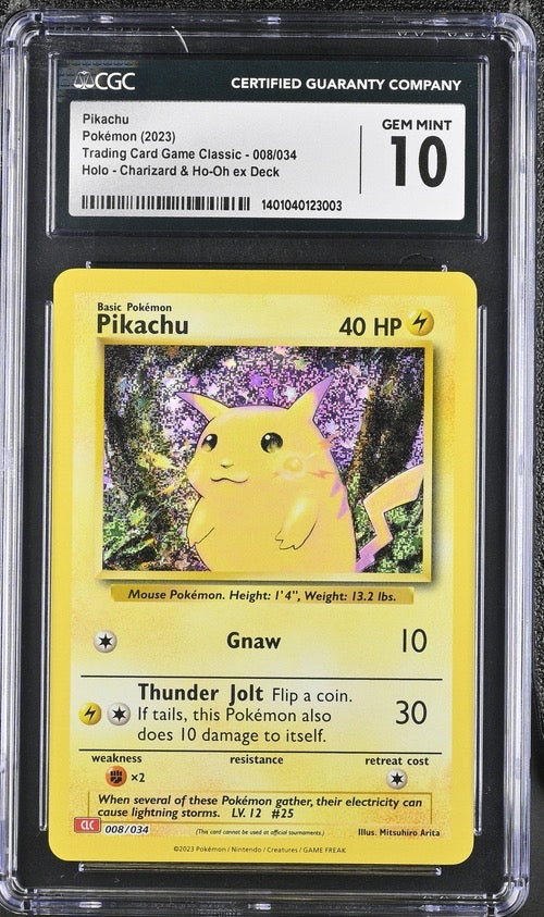 Pikachu 008/034 - CGC 10