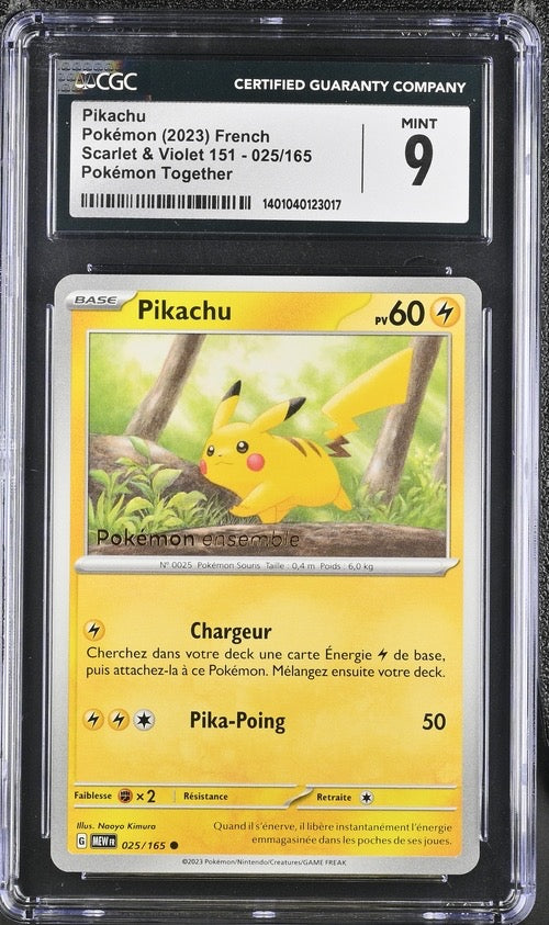 Pikachu 025/165 - CGC 9