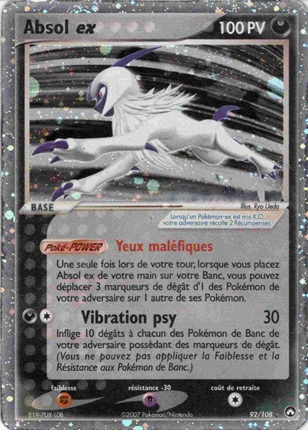 Absol ex 92/108 - EX : Gardiens du Pouvoir