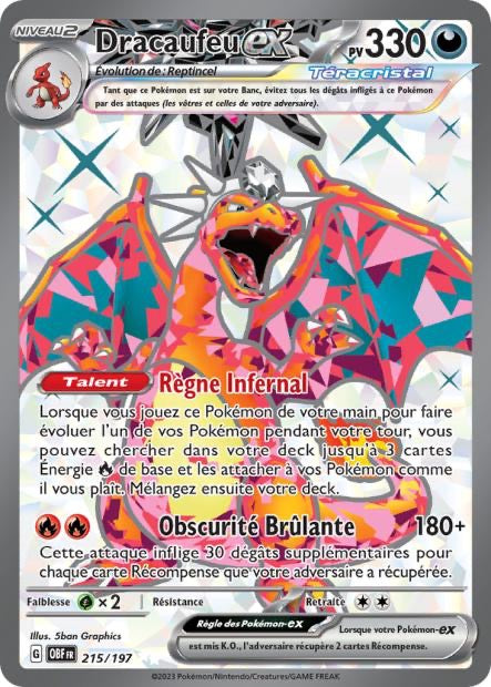 Dracaufeu ex 215/197 - Flammes Obsidiennes